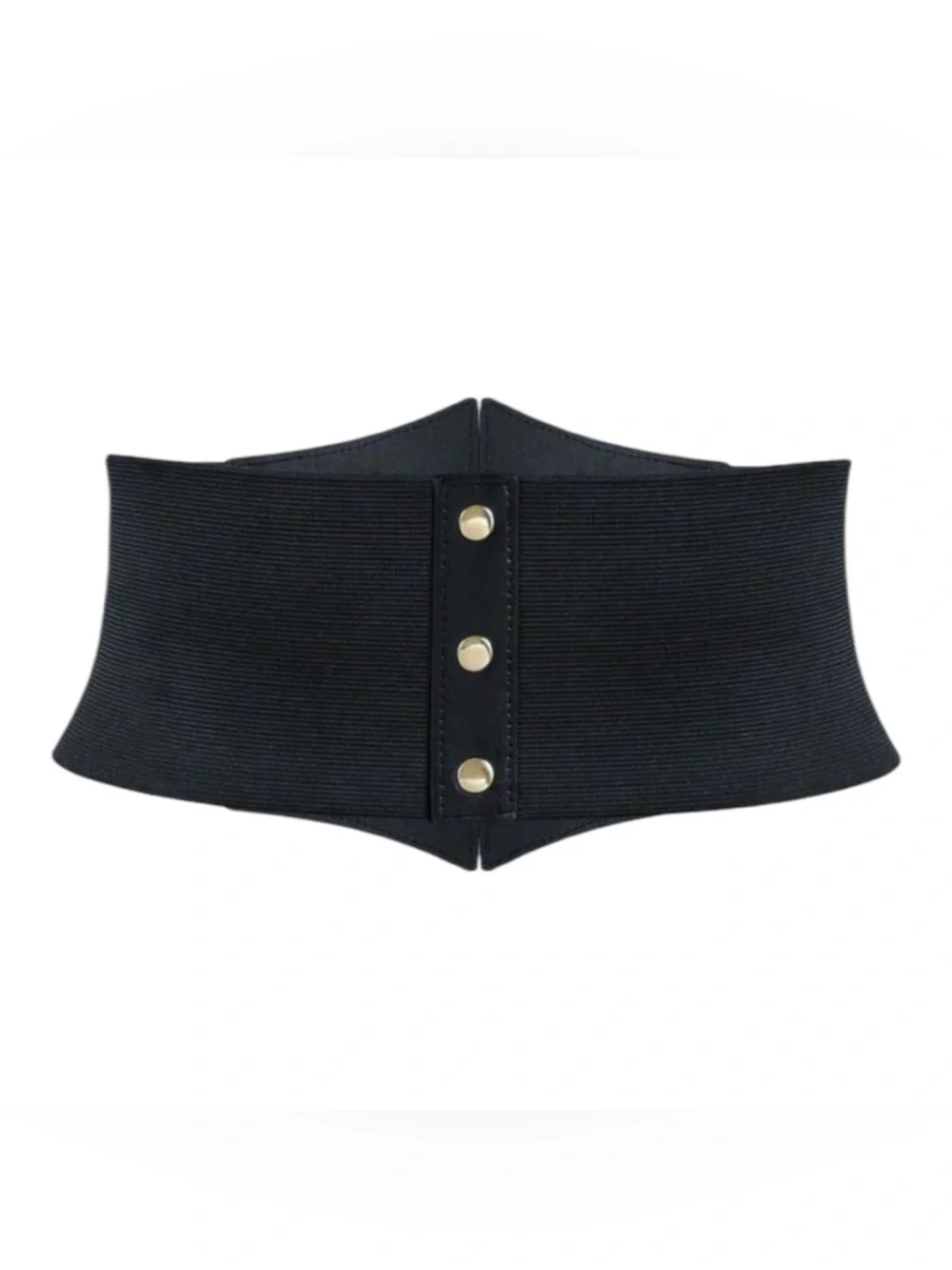 Plus Corset Belt Black Heart Buckle Stretchy Ren Faire Fairycore Cosplay 1X/2X